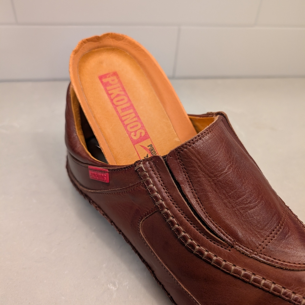 Men's Leather Pikolinos Moccasins with Elastic Closures - Picture 7 of 12